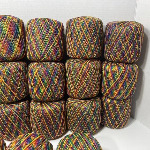 18 Spools Aunt Lydia's Crochet Thread Mexicana Rainbow - Picture 11 of 13
